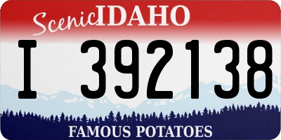 ID license plate I392138