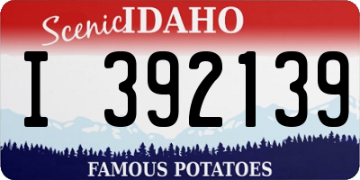 ID license plate I392139