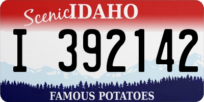 ID license plate I392142