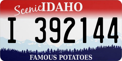 ID license plate I392144