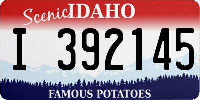 ID license plate I392145