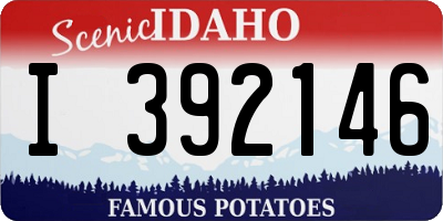 ID license plate I392146