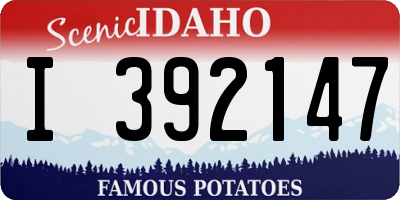 ID license plate I392147