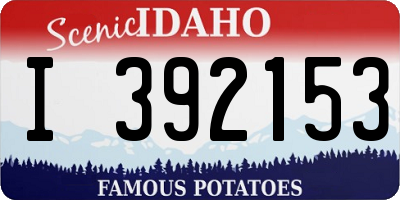 ID license plate I392153
