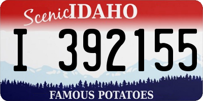 ID license plate I392155