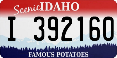 ID license plate I392160
