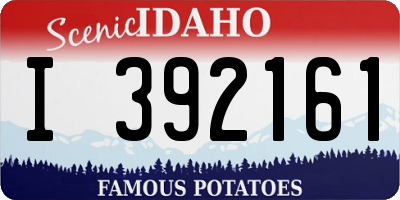 ID license plate I392161