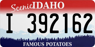 ID license plate I392162