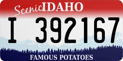 ID license plate I392167