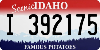 ID license plate I392175