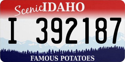 ID license plate I392187