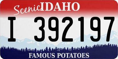 ID license plate I392197