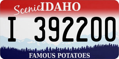 ID license plate I392200