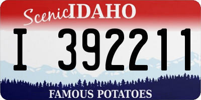 ID license plate I392211