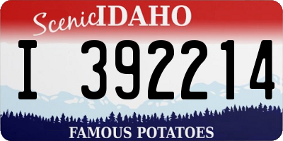 ID license plate I392214