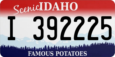 ID license plate I392225