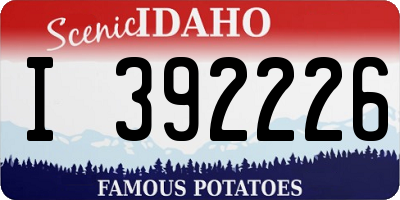 ID license plate I392226