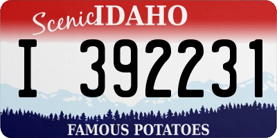 ID license plate I392231