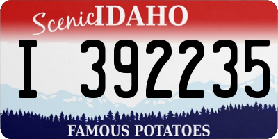 ID license plate I392235