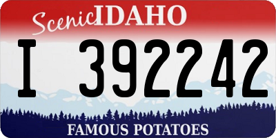 ID license plate I392242