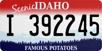 ID license plate I392245