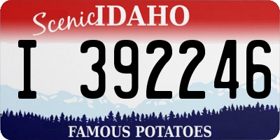 ID license plate I392246