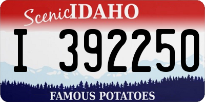 ID license plate I392250