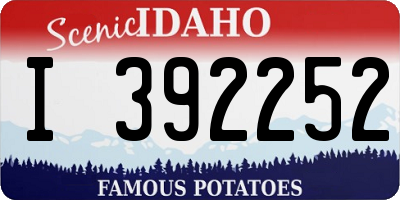 ID license plate I392252