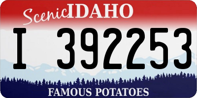 ID license plate I392253
