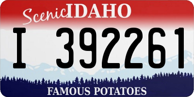 ID license plate I392261