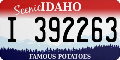 ID license plate I392263