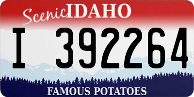 ID license plate I392264