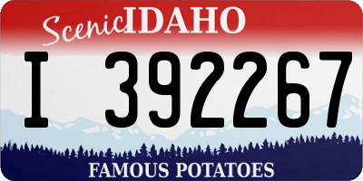 ID license plate I392267