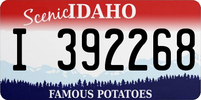 ID license plate I392268