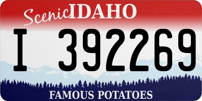 ID license plate I392269