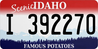 ID license plate I392270