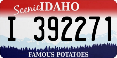 ID license plate I392271