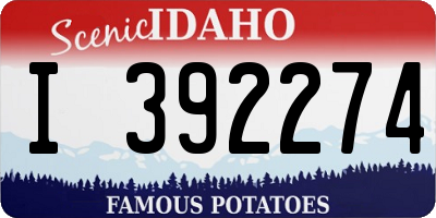 ID license plate I392274
