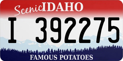 ID license plate I392275