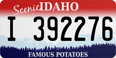 ID license plate I392276
