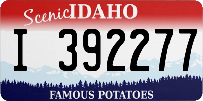 ID license plate I392277