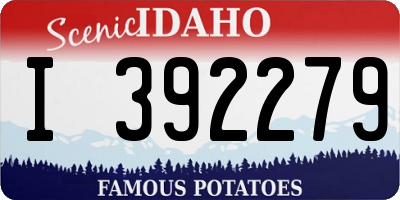 ID license plate I392279