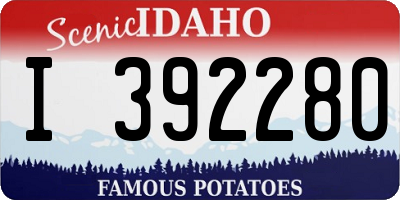ID license plate I392280