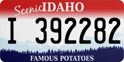 ID license plate I392282