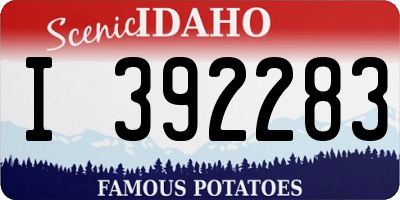 ID license plate I392283
