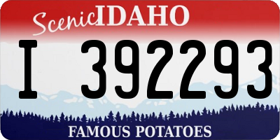 ID license plate I392293