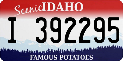 ID license plate I392295