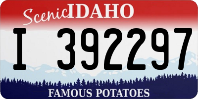ID license plate I392297