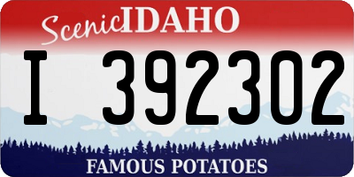 ID license plate I392302