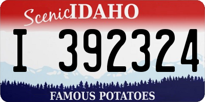 ID license plate I392324